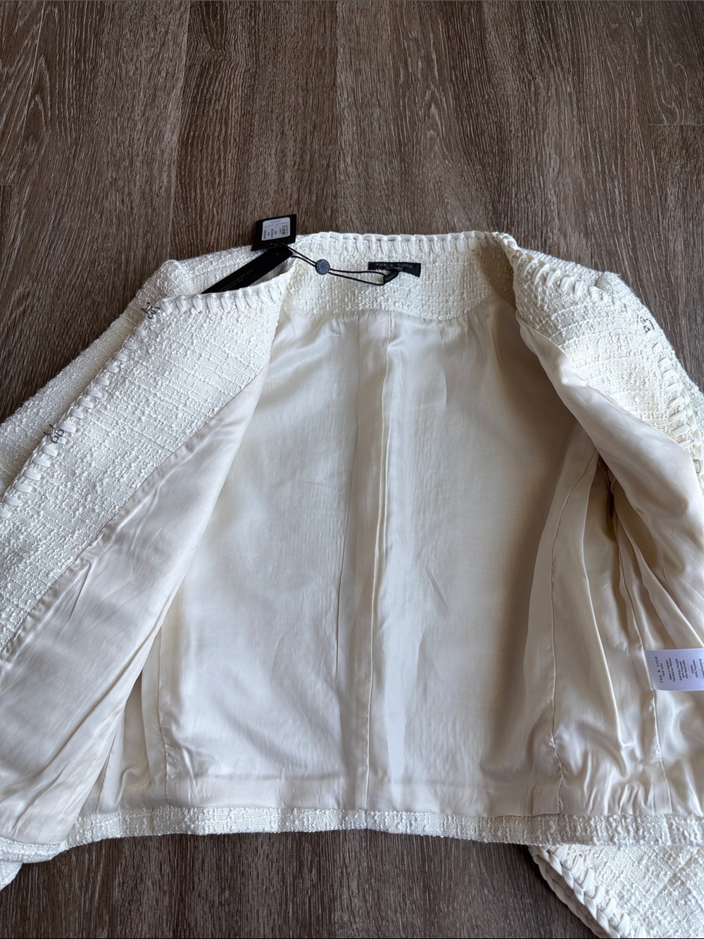 NWT Rag & Bone White Cheyenne Tweed Jacket - Picture 6 of 11